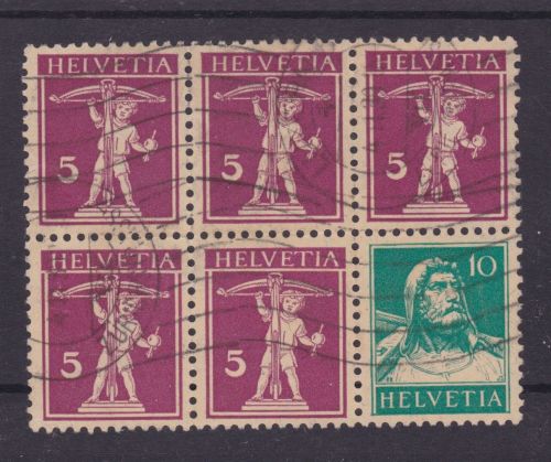 Schweiz H-Blatt 20 gest. Tell 1921 Michel 70 €