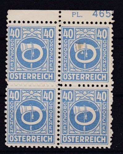 Österreich 733 postfr. mit Plattennummer