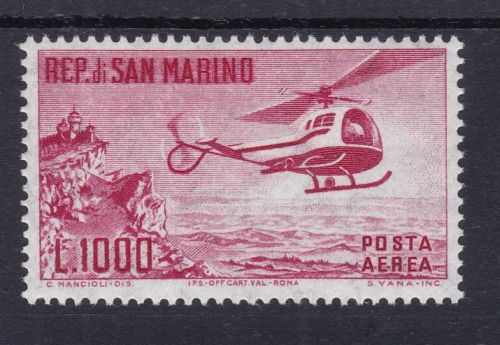 San Marino 696 postfr./ mnh Hubschrauber 1961