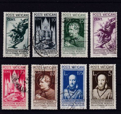Vatikan 51/58 gest./used Weltausstellung 1936 Michel 100 €