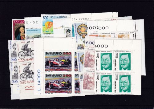 San Marino 4 x Jahrgang 1983 postfr./ mnh komplett Michel 67 €