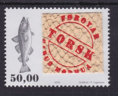 Färöer 863 postfr./mnh Fischhaut 2016