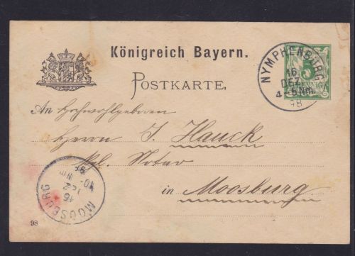 Bayern GA gest. NYMPHENBURG 1898