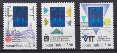 Finnland 1175/1177 postfr./mnh Hologramm 1992