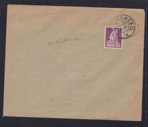 Bayern 181 IV auf Blanko Brief