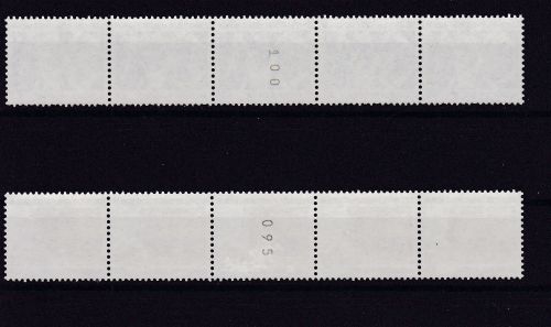 Berlin 798/799 postfr. Sehenswürdigkeiten 5er-Streifen mit Nummer 1988