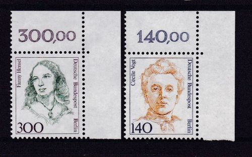 Berlin 848/849 postfr. Frauen Ecke 2 1989