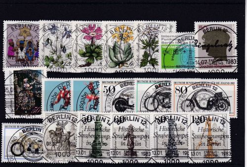 Berlin Jahrgang 1983 in den Hauptnummern komplett mit Vollstempel Berlin + Gummi