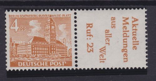 Berlin W25 postfr./mnh Bauten 1952 Michel 45 €
