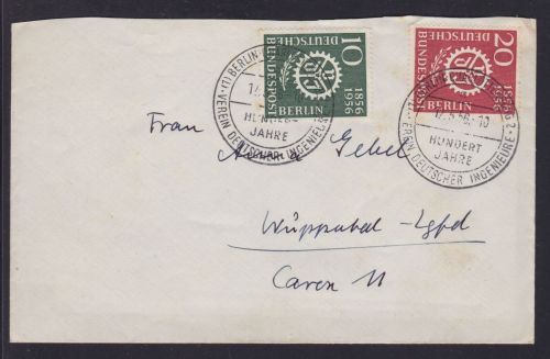 Berlin 138/139 FDC Ingenieure Verband 1956 Michel 30 €