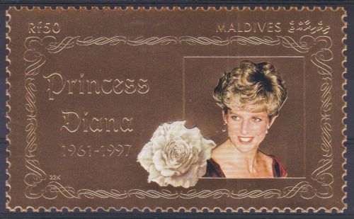 Malediven 3151 postfr./mnh Lady Diana 1998 GOLD