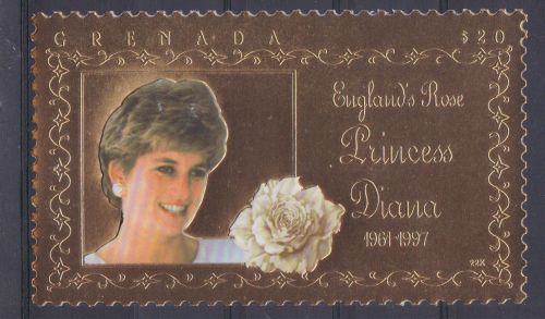 Grenada 3722 postfr./mnh Lady Diana 1998 GOLD