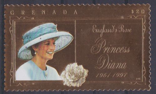 Grenada 3723 postfr./mnh Lady Diana 1998 GOLD