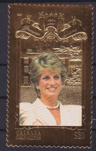 Grenada Grenadinen 2745 postfr./mnh Lady Diana 1998 GOLD