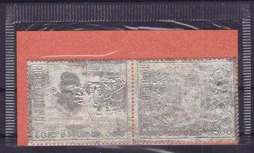 Elfenbeinküste 369+372 postfr./mnh Unabhängigkeit 1970 SILBER