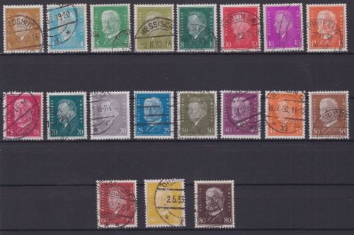 Deutsches Reich 410/22+435/7+454+465/6 gest.Reichspräsidenten 1928/32 Michel 43€