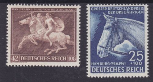 Deutsches Reich 779/780 postfr. Derby + Braunes Band 1941 Michel 29 €