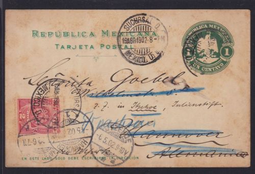 USA p/s with flag cancellation Newport 1900