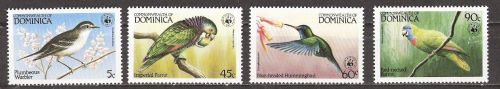 Dominica 836/839 postfr./mnh Vögel birds 1984 WWF