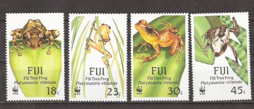 Fiji 586/589 postfr./mnh Baumfrosch frog 1988 WWF