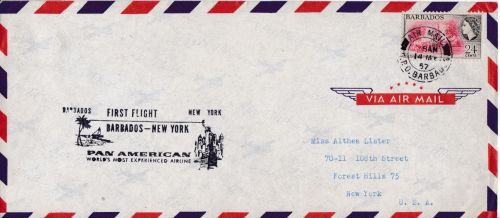 Erstflug FFC: Pan Am Barbados - New York 1957