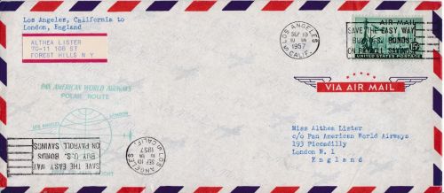 Erstflug FFC: Pan Am Los Angeles - London Polar Route 1957