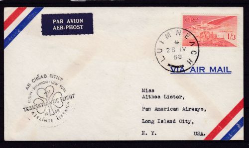Erstflug FFC: Dublin - Shannon - New York 1958