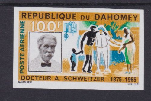 Dahomey 266 U postfr./mnh Albert Schweitzer 1965 ungez.IMPERF.