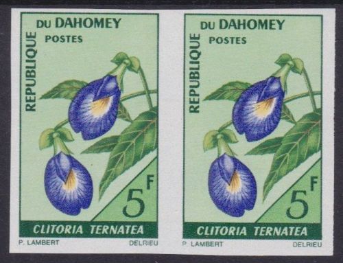Dahomey 300 U postfr./mnh Blumen flowers 1967 ungez.IMPERF.