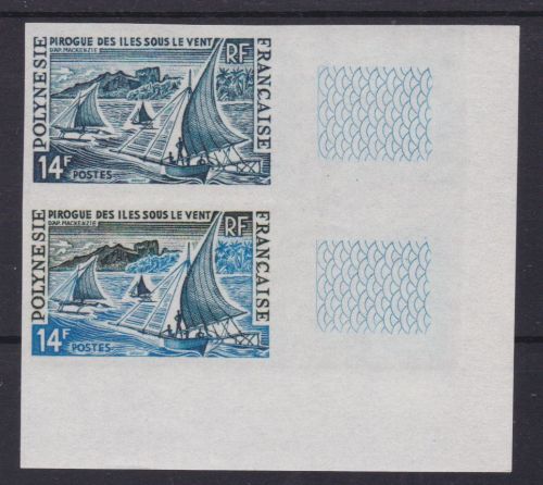 Franz. Polynesien 59 postfr./mnh Schiffe ships 1966 Proof