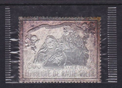 Obervolta 316 postfr./mnh Weihnachten christmas 1970 SILBER
