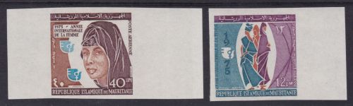 Mauretanien 509/510 U postfr./mnh Jahr der Frau 1975 ungez.IMPERF.