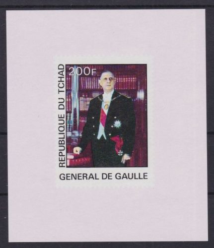 Tschad 786 de Luxe Blocks postfr./mnh Charles de Gaulle 1977