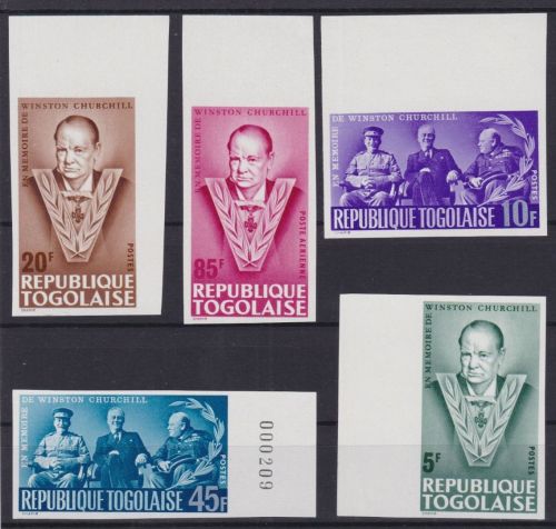 Togo 472/476 B postfr./mnh Winston Churchill 1965