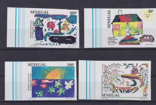 Senegal 1563/1566 U postfr./mnh SOS Kinderdörfer 1997 ungez.IMPERF.