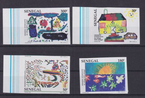 Senegal 1563/1566 U postfr./mnh SOS Kinderdörfer 1997 ungez.IMPERF.