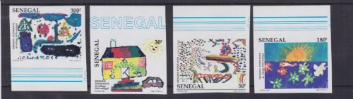 Senegal 1563/1566 U postfr./mnh SOS Kinderdörfer 1997 ungez.IMPERF.