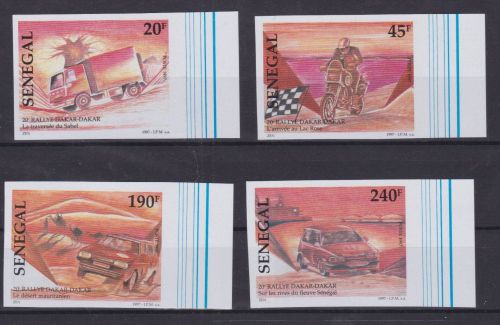 Senegal 1523/1526 U postfr./mnh Rallye Dakar-Agadès-Dakar 1998 ungez.IMPERF.