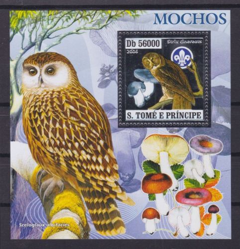 Sao Tome Block 567 postfr./mnh Pfadfinder Eulen owls scouts 2006 SILBER