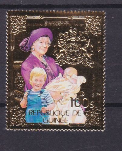 Guinea 1042 A postfr./mnh Queen Mum 1985 GOLD