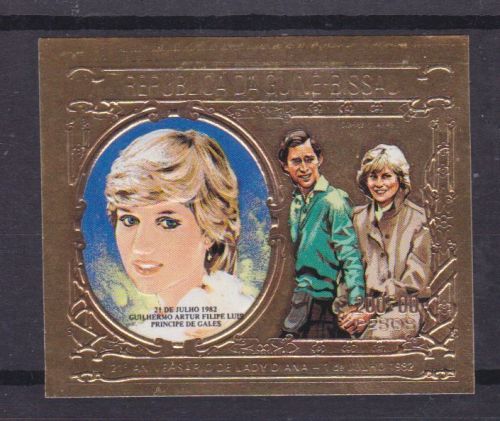 Guinea-Bissau 637 B postfr./mnh Lady Diana 1982 GOLD
