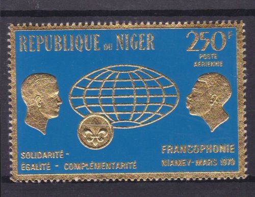 Niger 259 postfr./mnh Frankophonie 1970 GOLD