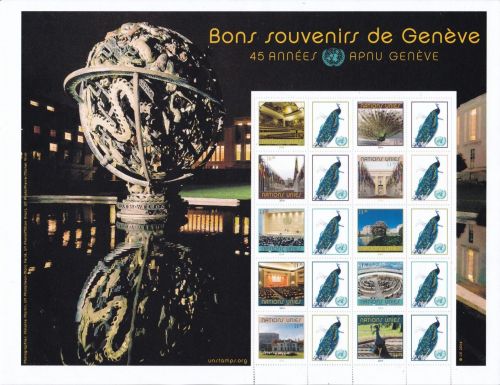 UN Vereinte Nationen Genf 872/881 postfr. Kleinbogen Grußmarken 2014