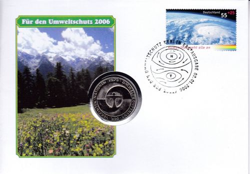 Numisbrief BRD 5 DM 1982 Für den Umweltschutz 2006