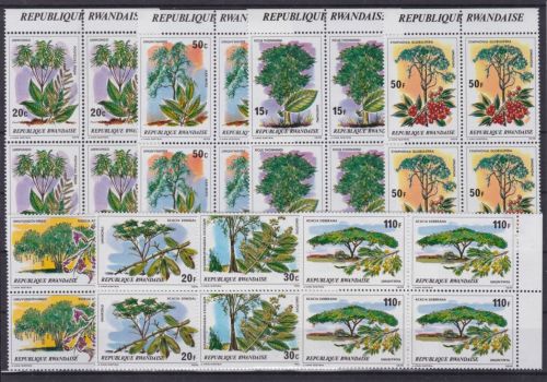 Ruanda 984/991 postfr./mnh Bäume trees 1979