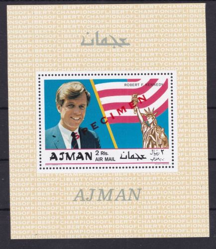 Ajman Block 122 A postfr./mnh Kennedy 1969 SPECIMEN