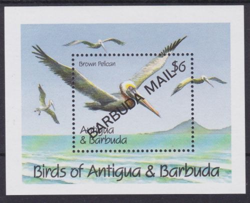 Barbuda Block 170 postfr./mnh Pelikan Vögel birds 1991