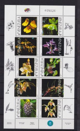 Venezuela 3198/3207 postfr./mnh Blumen flowers Orchidee 1998