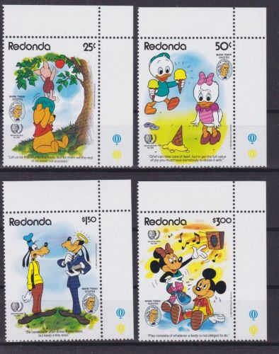 Redonda 182/185 postfr./mnh Walt Disney
