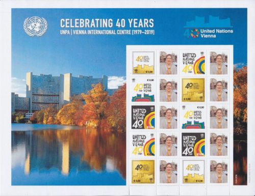 UN Vereinte Nationen Wien 1062/1066 postfr. Kleinbogen Grußmarken 2019
